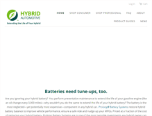 Tablet Screenshot of hybridautomotive.com